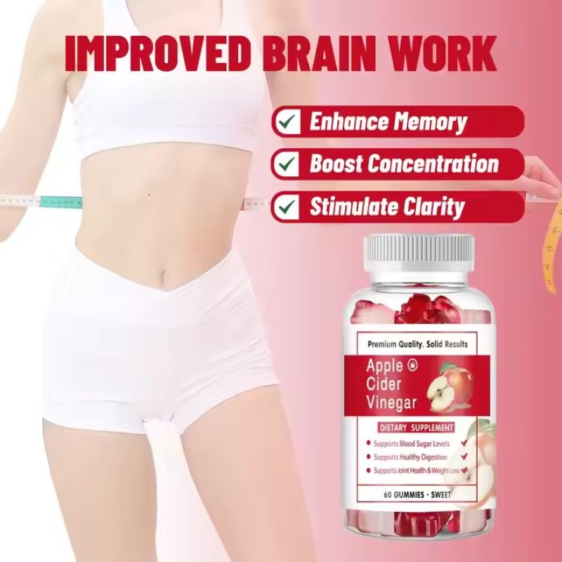 Weight Loss apple Cider Vinegar Gummy Supplement Vinegar Ketone Bean Gummy Nutrition Flatbone Life Gummy Burn Fat