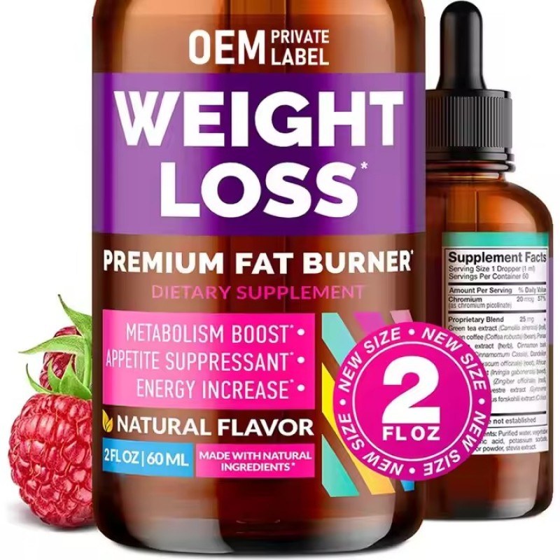 Hot Sale Natural Slimming Fast Fat Burner Supplement Drop Herbal L Carnitine L Arginine Weight Loss Diet Liquid Drops