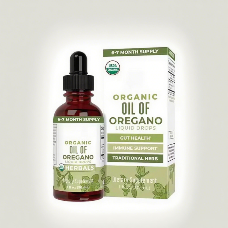 Organic Oregano Oil Liquid Herbal Blend Immune Support Digestive Health Overall Health Vegan  Oregano Oil Drops