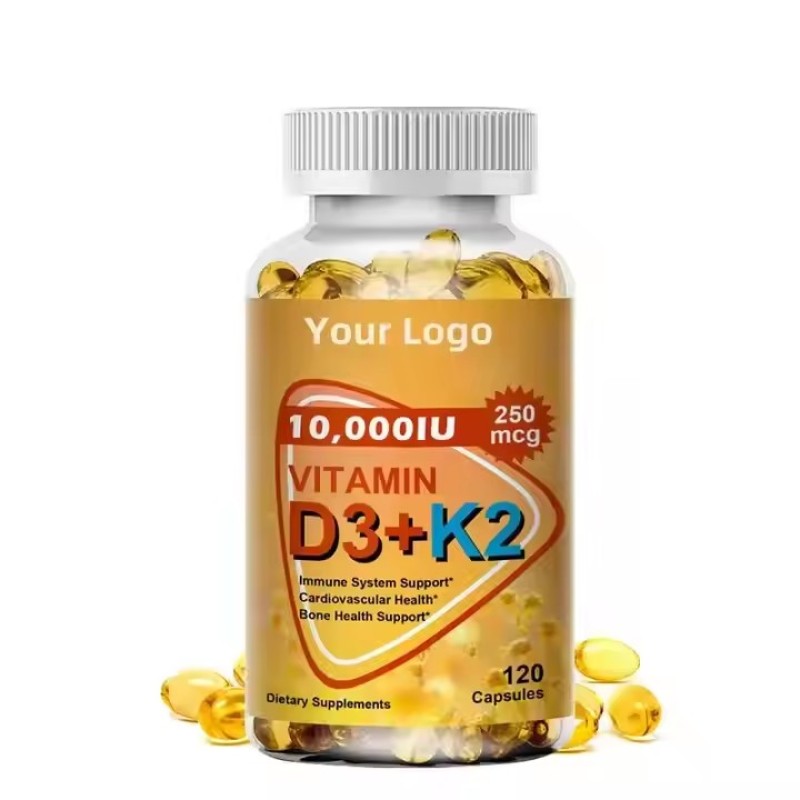 Vitamin D3 + K2 Supplement Soft Capsules Muscle and Bone Supplements Immunity boost Multivitamin for Pregnant Women