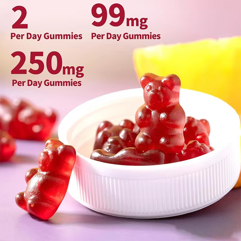 Adult Potassium Magnesium Complex Gummies 250mg Citrate - Leg Cramp Relief & Muscle Support Raspberry Flavor