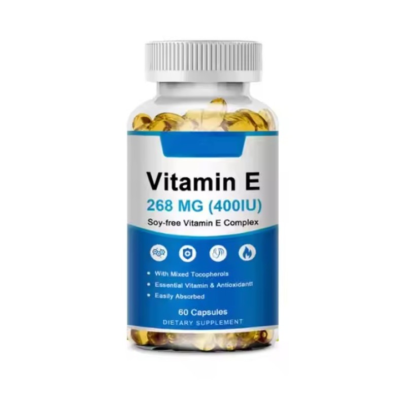 Vitamin E Capsules Supplement Vitamin E Soft Gel Capsules Antioxidant Supplements Protect the Heart and Blood Vessels