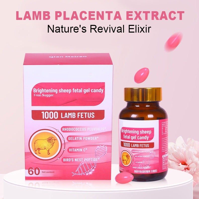 Women's Placenta Extract Softgels - Skin Health Support Supplement for Radiance & Vitality
