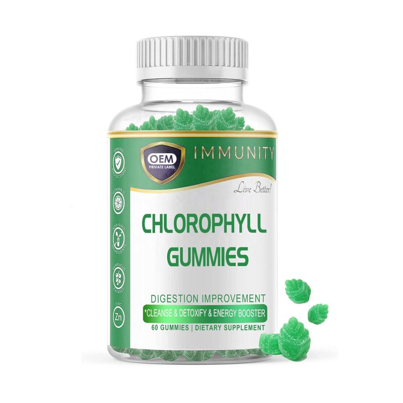 OEM/ODM Daily Health Support Chlorophyll Gummies - Detox, Boost Immunity & Healthcare Candy