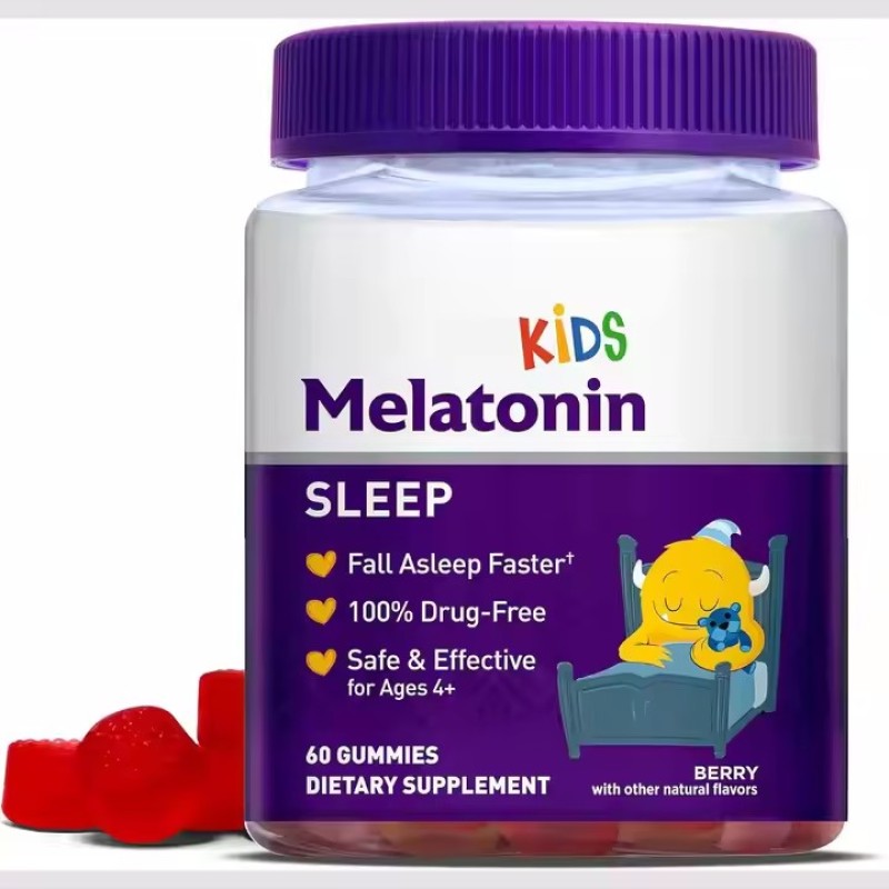 OEM Private Label 1mg Melatonin Gummies for Kids Sugar-Free Natural Sleep Aids for Children and Adults