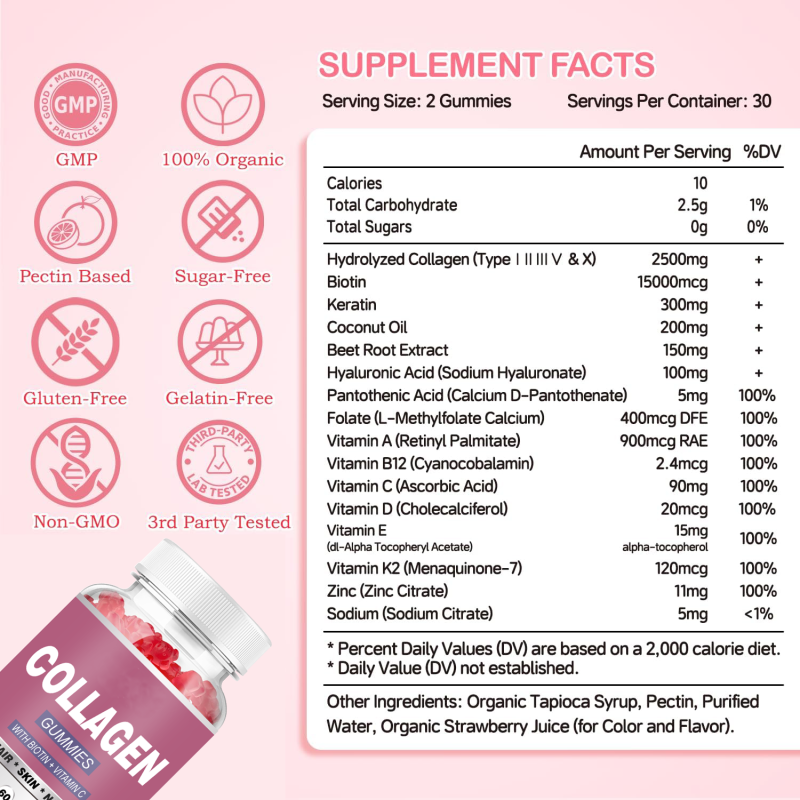 Collagen Gummies for Skin Brightening | Halal Certified Vegan Supplement - Whitening & Anti-Aging Support