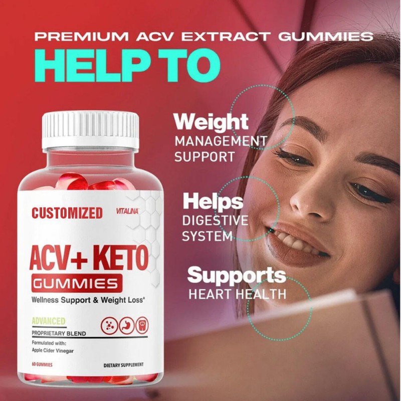 OEM  Keto Gummy Candy Slimming Sugar-Free ACV Apple Cider for Beauty for Everyone Except Pregnant Women