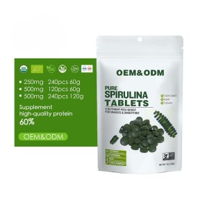 Organic Non-GMO Spirulina Tablets - Raw Superfood for Energy Boost, Immune Support & Detox