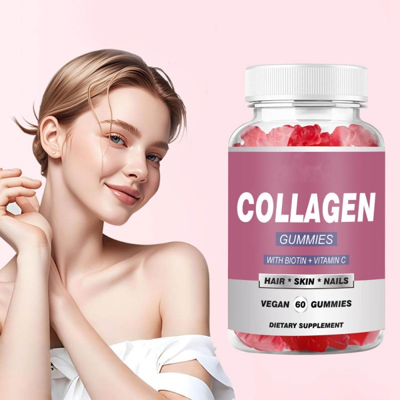Collagen Gummies for Skin Brightening | Halal Certified Vegan Supplement - Whitening & Anti-Aging Support