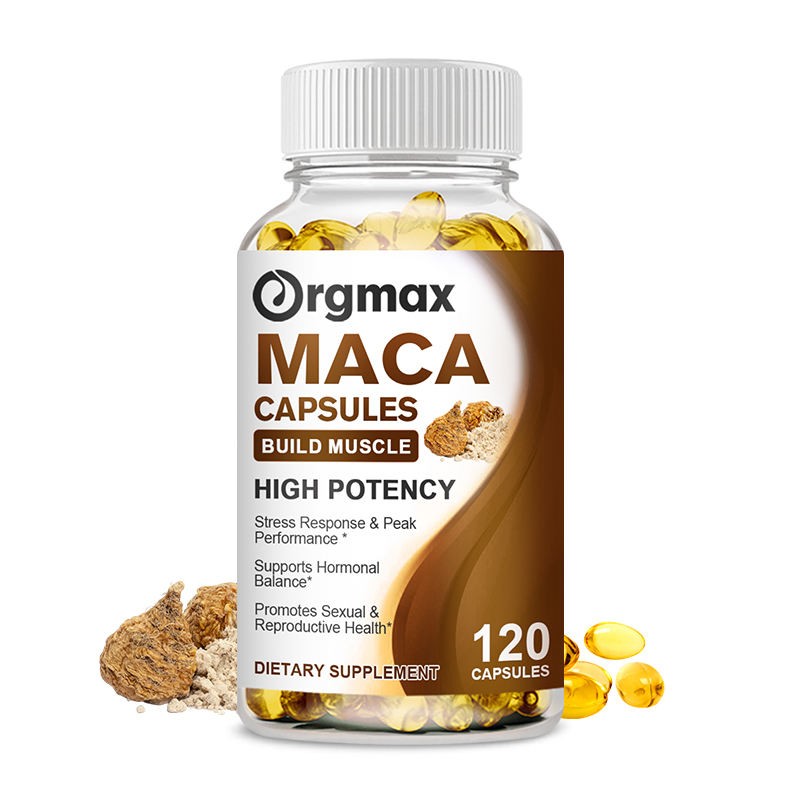Maca Root Softgels for Men - Energy & Cognitive Booster with High-Potency Peruvian Maca Concentrate