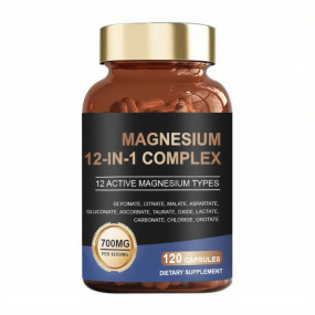Premium 12-in-1 Magnesium Complex 700mg with Glycinate & Citrate for Sleep and Muscle Support, Pregnancy-Safe Formula