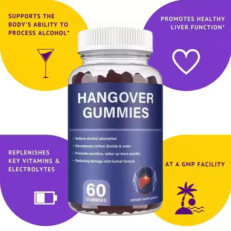 Vegan Liver Detox Milk Thistle Gummies - OEM Private Label Hangover Recovery Gummies