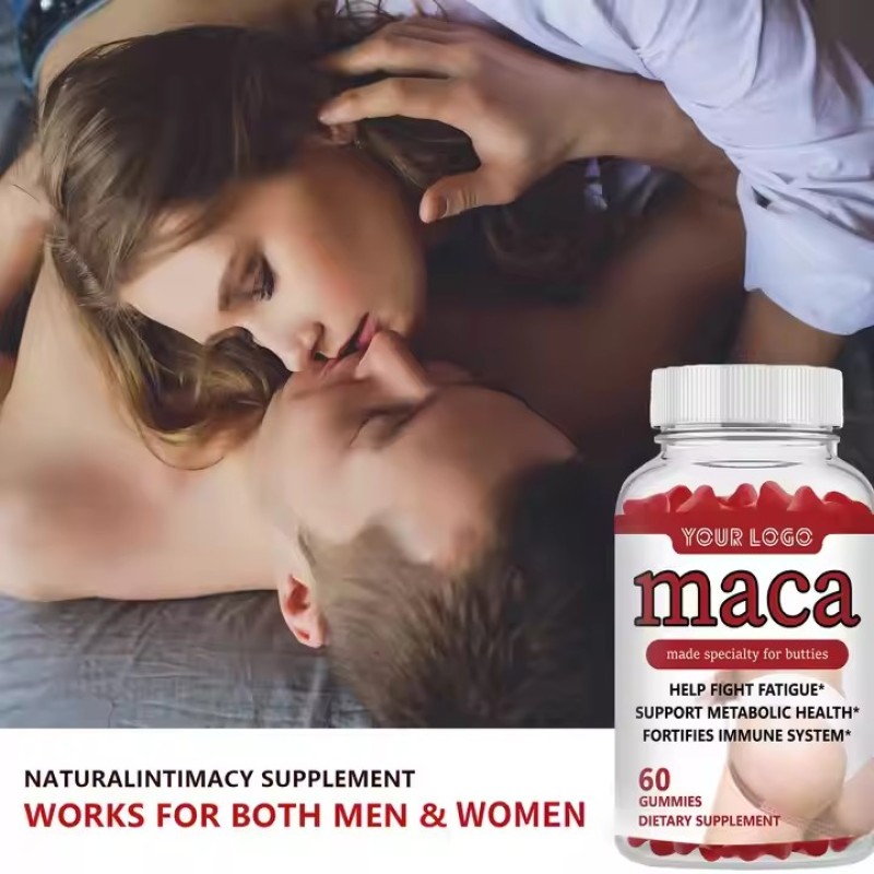Maca Gummies Rich in Amino Acids Minerals and Vitamins Organic Maca Range to Enlarge Buttocks for Women Enhance Male Vitality