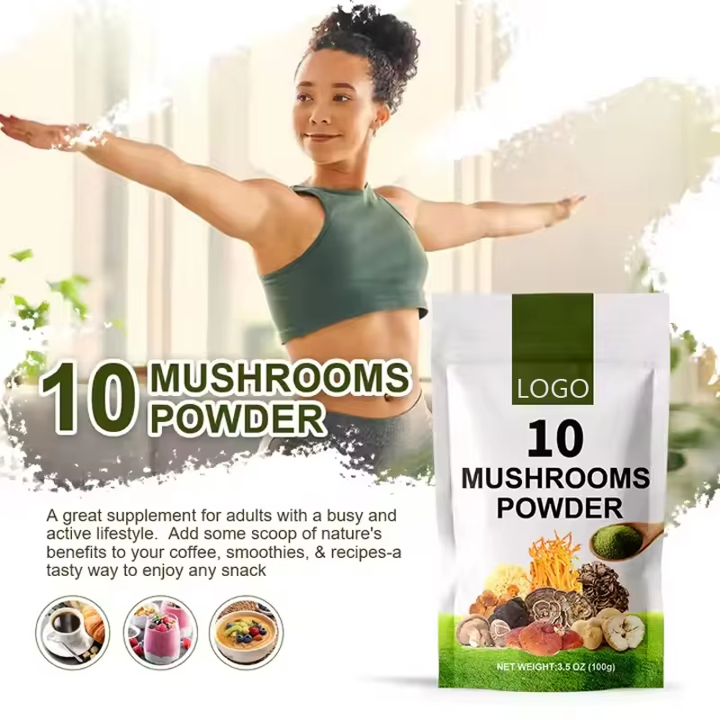 OEM/ODM Mixed Mushroom Blend Extract Powder Improve Immune System Booster Mushroom Blend Powder