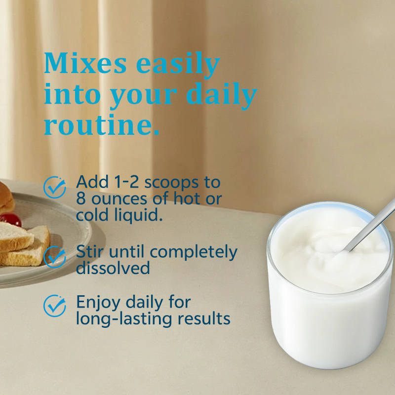 OEM Vitamin C Collagen Peptides Powder with Hyaluronic Acid for Skin Elasticity and Wrinkle Reduction 300g