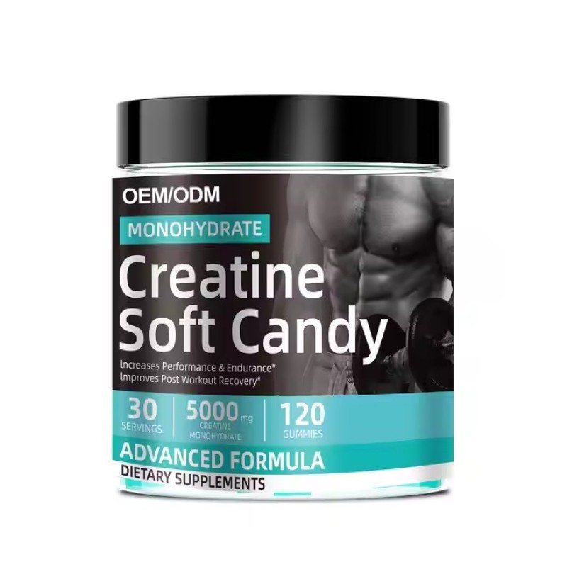 Pre Workout Healthcare Supplements Sports Nutrition Creatine Monohydrate Gummies Improve Physical Endurance