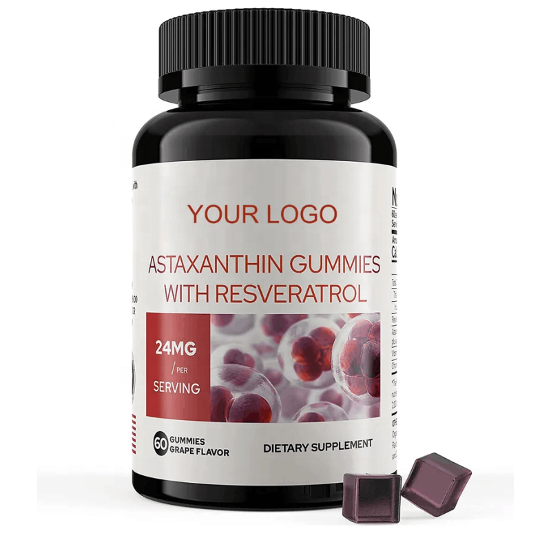 Astaxanthin Gummies with Resveratrol for Skin & Eye Health | Antioxidant Supplement