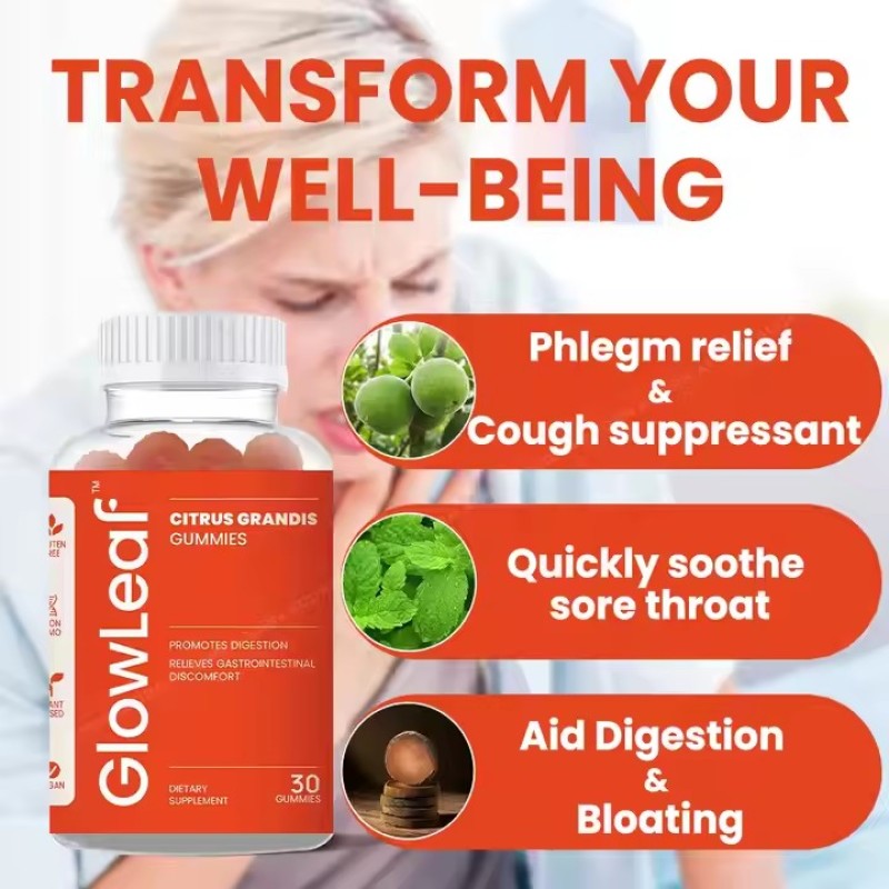 Customizable Logo/Packaging for Trendy Citrus Gummies Mixed Flavors Individually Wrapped Healthcare Supplement