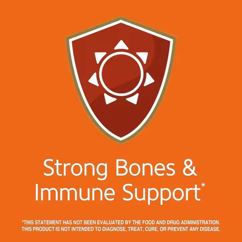 Liquid Calcium Drops & Vitamin D3 Softgel Capsules Vitamins and Calcium Supplement for Adults Immune Health Support