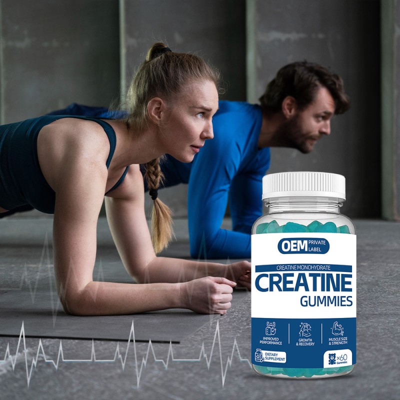 OEM Creatine Soft Candy Monohydrate Soft Candy Sports Supplement Enhances Muscle Energy and Promotes Muscle Recovery