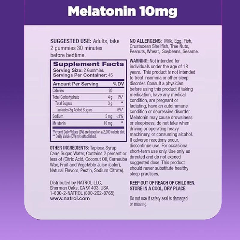 Melatonin Gummies - Nighttime Relaxation Support, Natural Sleep Aid, Chewable Sleep Supplements