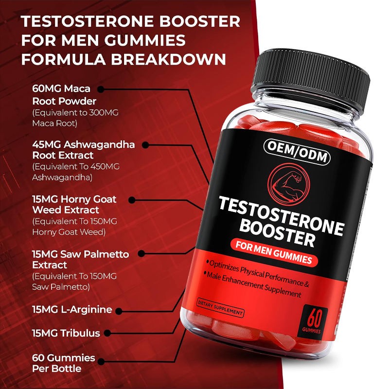 Booster Gummies with Maca & Ashwagandha - Supports Energy & Muscle Performance