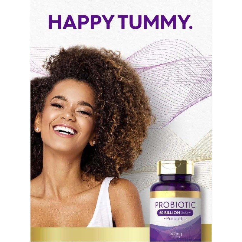 50Billion CFU Probiotics Capsules for Digestive Health Support Non-GMO Gluten Free Custom Logo Supplement