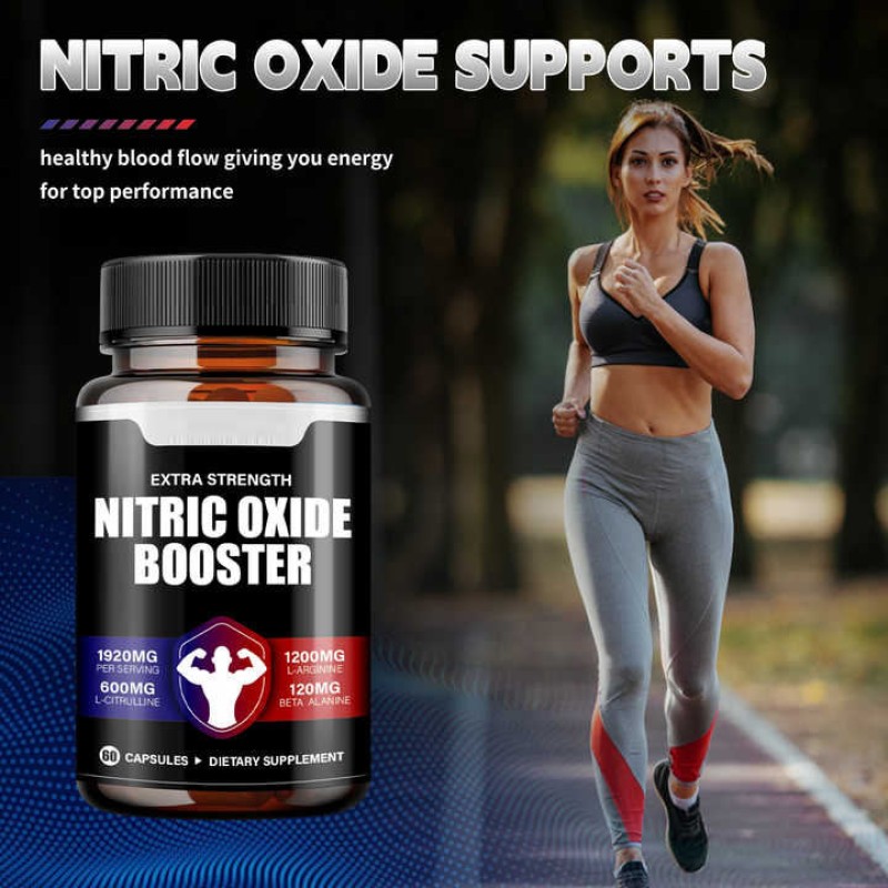 OEM Premium Nitric Oxide Supplement with L-Arginine & Maca Root - Extra Strength Muscle Support for Men