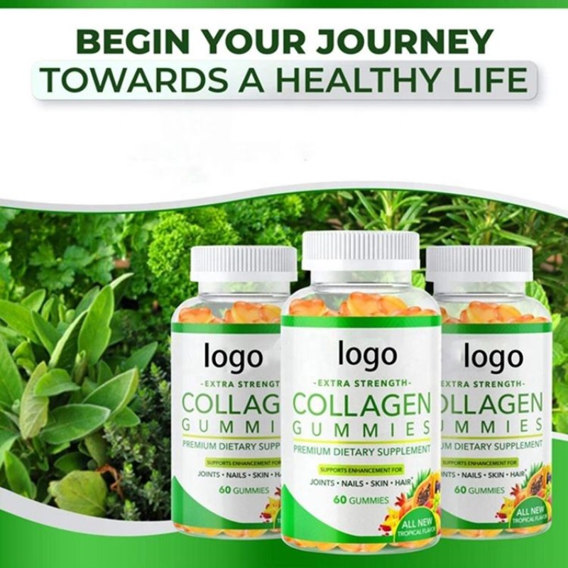 Extra Strength Collagen Biotin Glutathione Gummies for Anti-Aging Skin Nails Hair Improvement Vegan Supplement Adults 35+