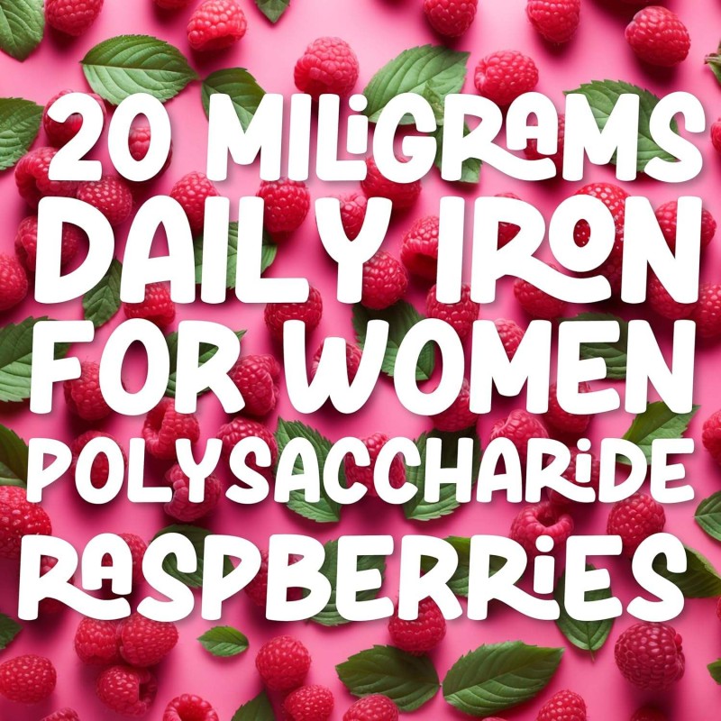 Polysaccharide Iron Liquid Drops, Gentle on Stomach for Women's Cycle Support