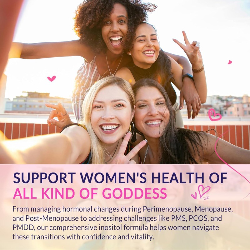 OEM Myo-Inositol & D-Chiro Inositol Gummies with Omega 3, Vitamin D3, B12, Magnesium & Zinc for Women's Ovarian Health