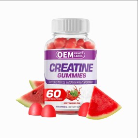 OEM Watermelon Creatine Gummies for Muscle Strength - Sports Supplements for Adults