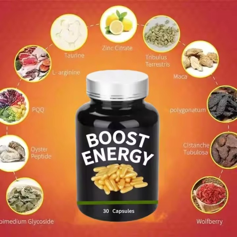 Private Label Herbal Ashwagandha Extract Supplement for Vitality Enhancement Male Strength Capsules