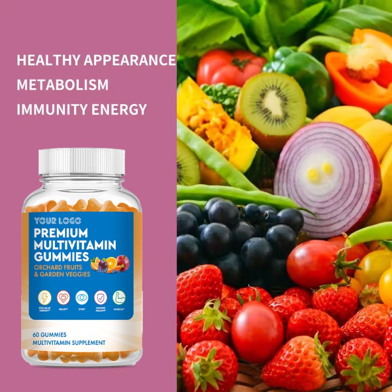 Enhanced Multivitamin Dietary Supplement: Vitamin C Gummies for Immune Support  Ideal for Adults and Kids