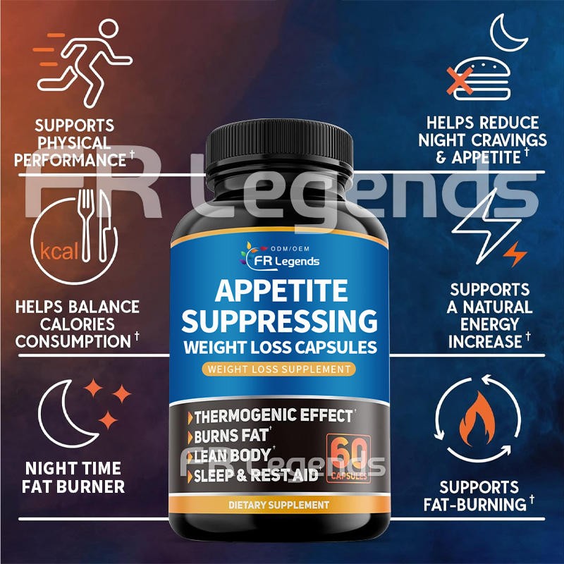 Private Label L-Theanine Capsules for Fast Slimming and Appetite Control Natural Weight Loss Healthcare Supplement