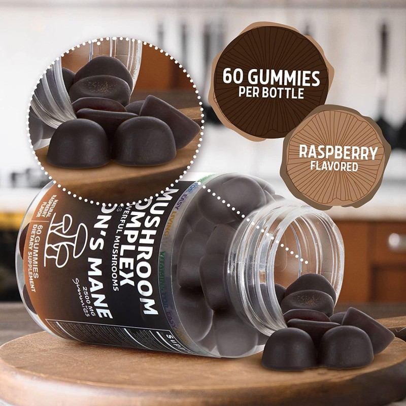 Hot Selling Mushroom Gummies for Brain Boost, Immune Support & Energy  10 Blend Formula for Men & Women