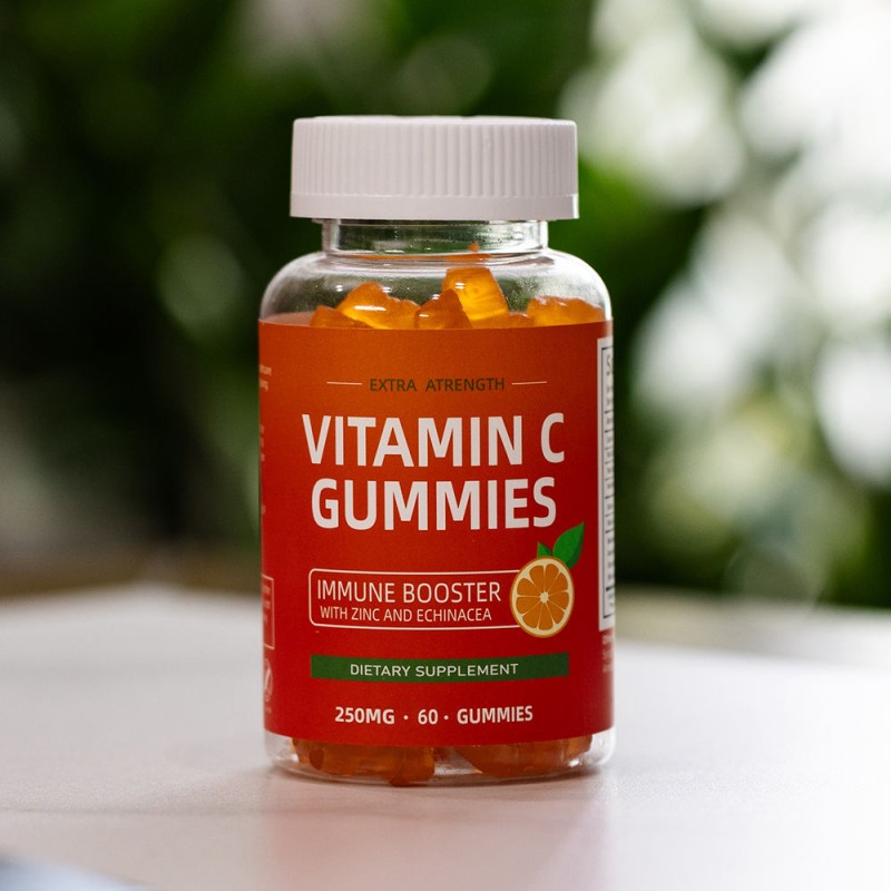 Premium Vitamin C Gummies for Adults - Antioxidant & Skin Brightening Supplement