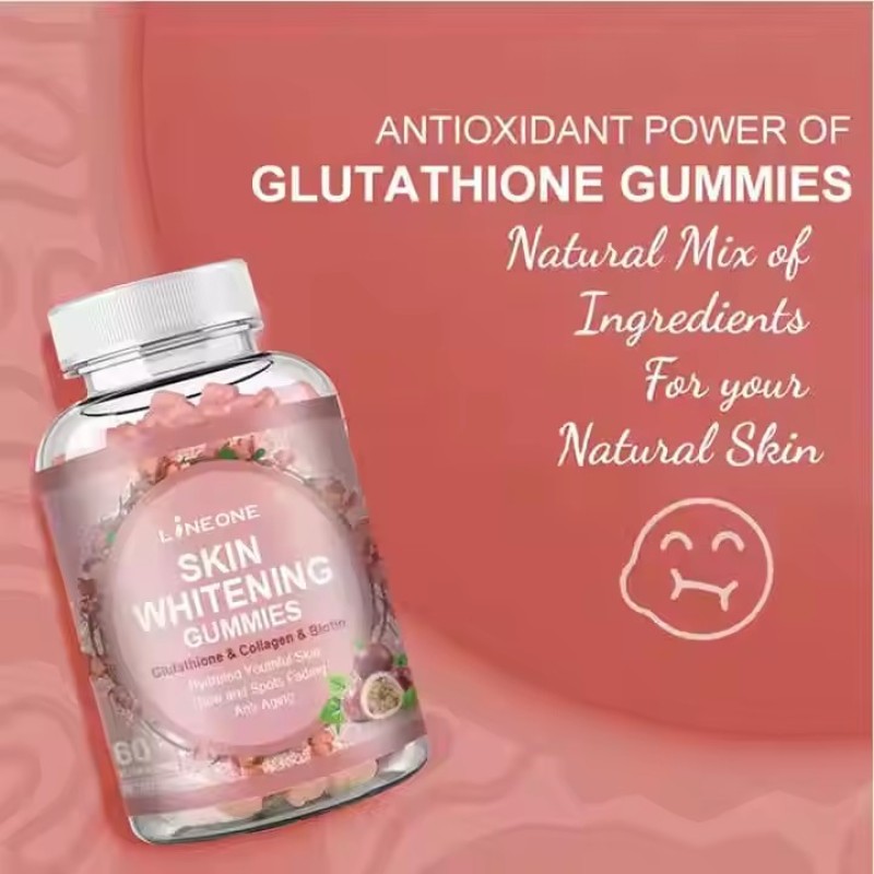 Skin Whitening Vitamin Collagen Gummies Sugar-Free Gummies Candy for Adult Skin Brightening Dosage for Newborn Not Applicable