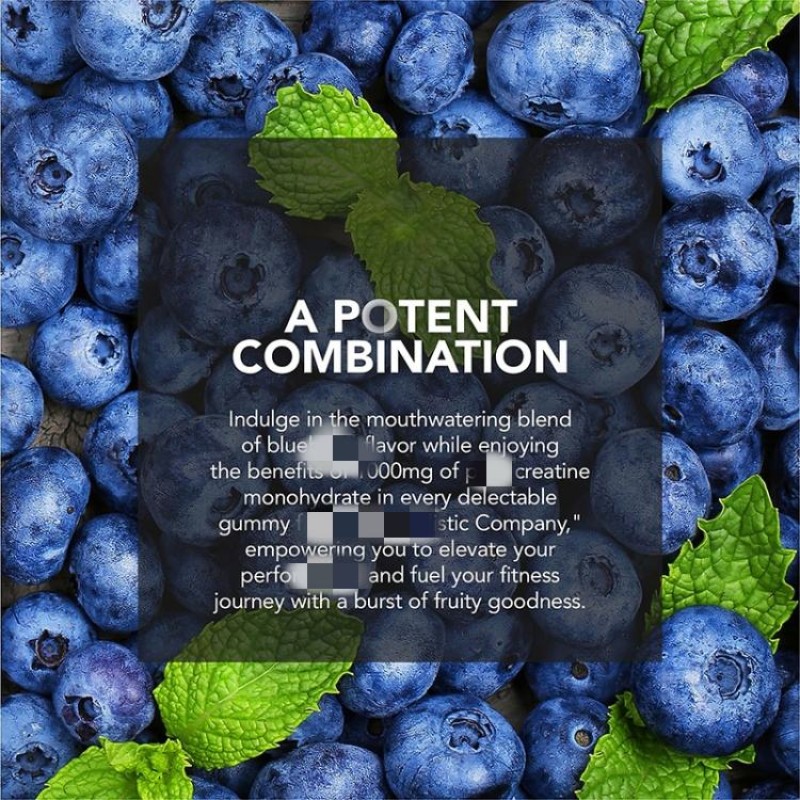 OEM Creatine Monohydrate Gummies for Muscle Enhancement and Energy Boost with Original Flavor Candy Supplement