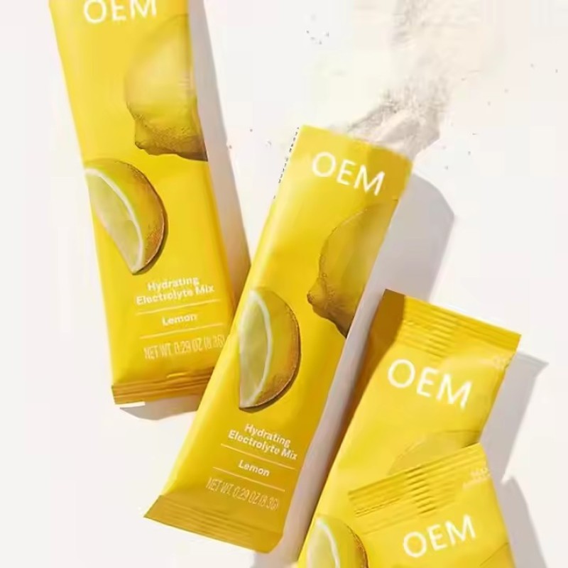 Custom Private Label Preworkout Exercise Electrolyte Drink Powder Supplements Vegan Energy Drink Powder Packets for Adults