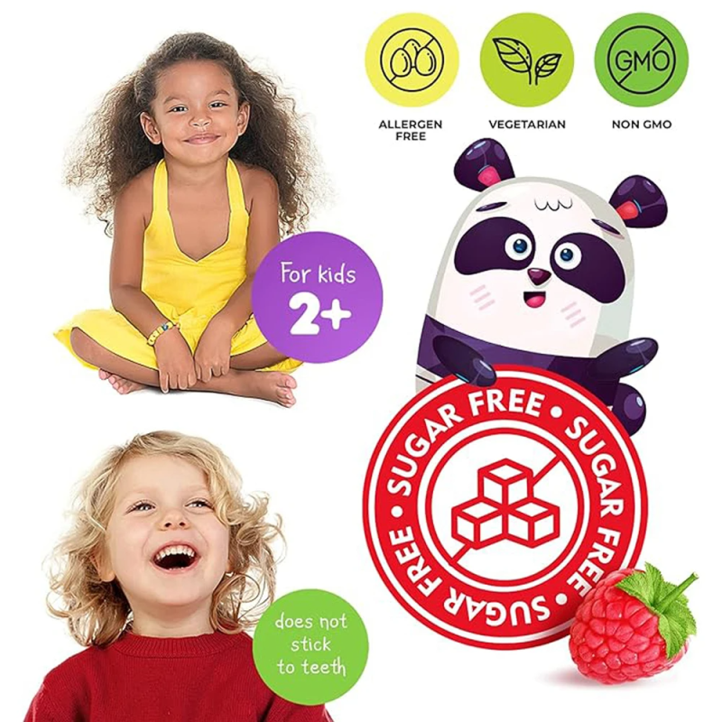 Kids Magnesium Glycinate Gummies with CoQ10 for Sleep Support and Memory Focus - Vegan Chewable Supplement