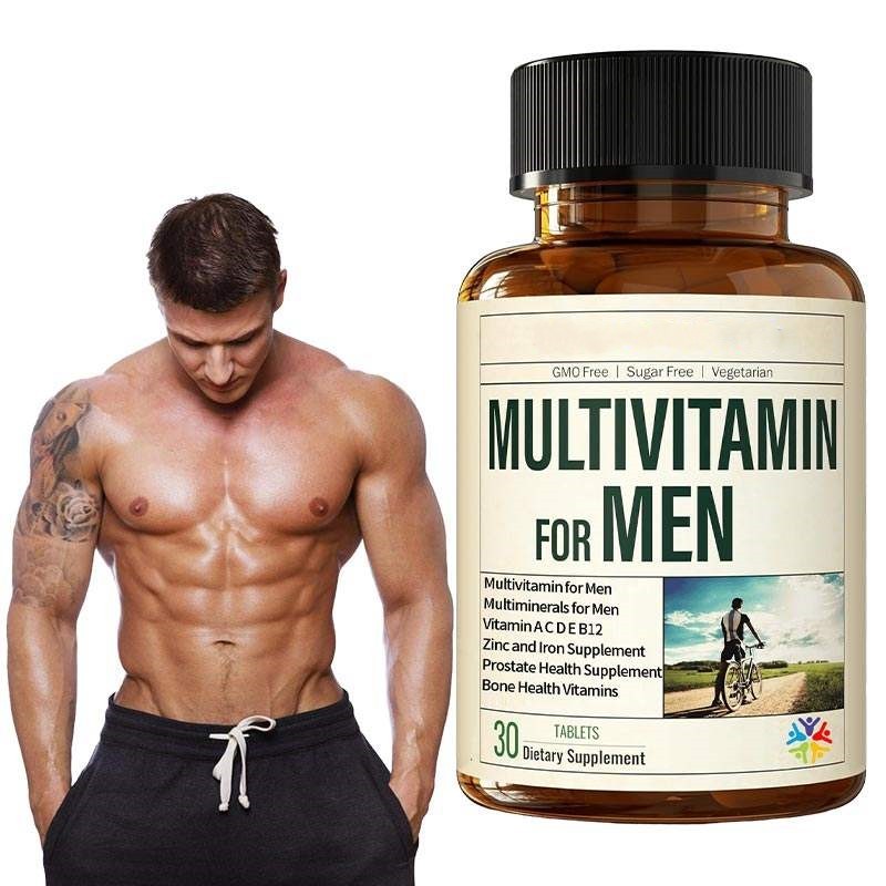 OEM Men's Multivitamin Tablets with Vitamin C, D, E, B12 & Zinc for Energy & Focus | Halal Certified