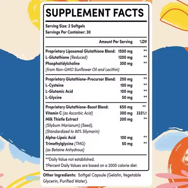 Liposomal Softgels High-Absorption Formula for Effective Skin Whitening & Overall Healthcare Support