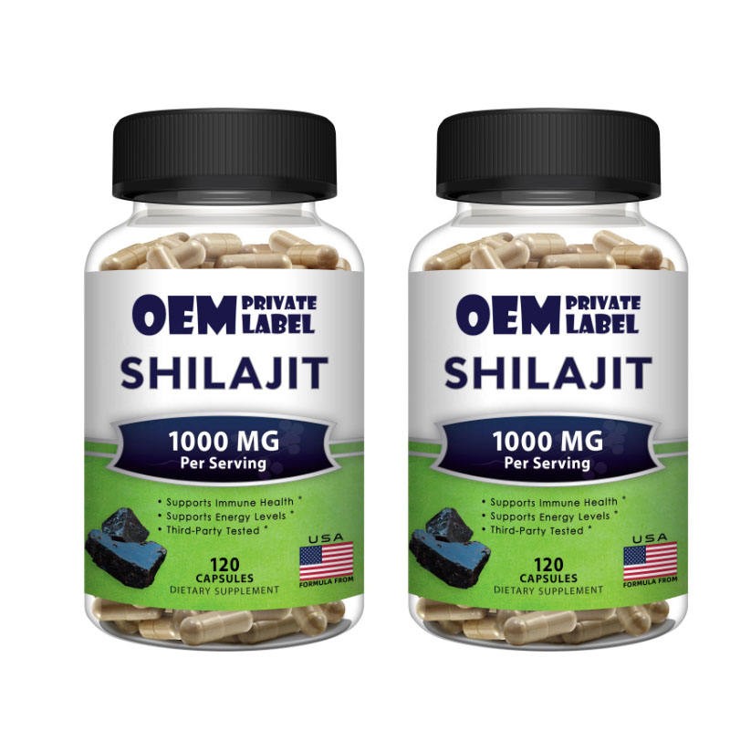 Shilajit Capsules - Fulvic Acid Rich Resin Extract for Cellular Energy & Detox