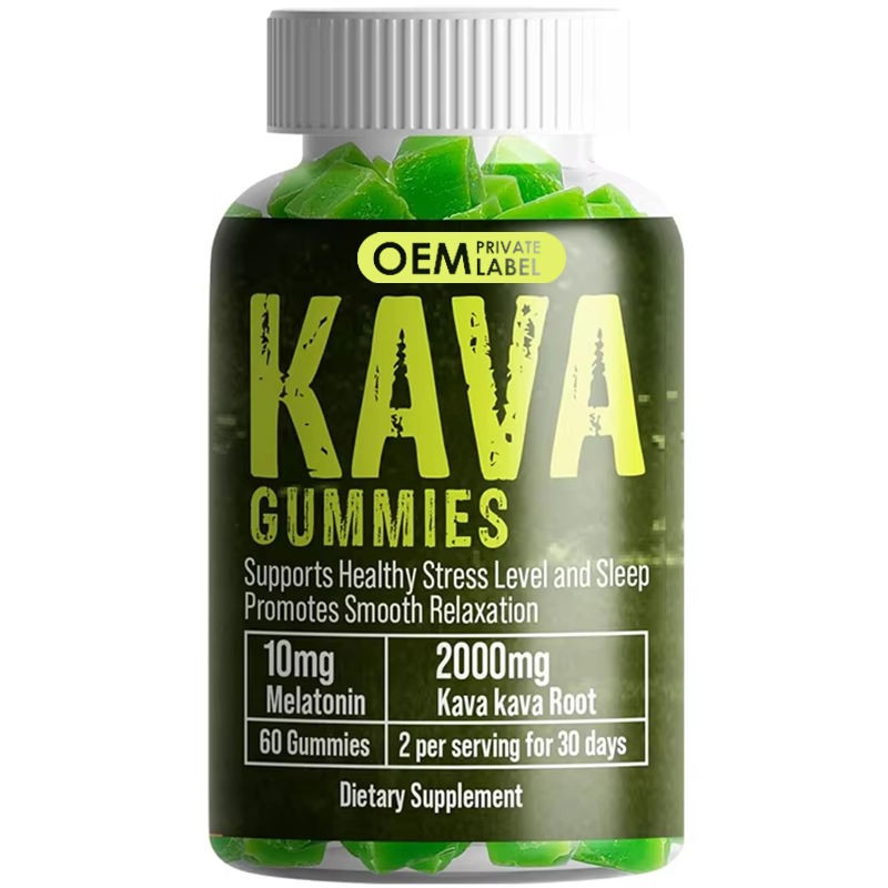 OEM/ODM Private Labels Natural Herbal Extract Gummy Kava Gummies Deep Sleep and Stress Relief for Adults