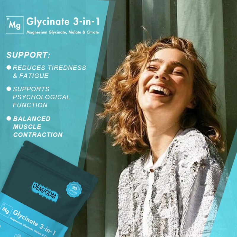 Vegan Non-GMO Triple Magnesium Pills - Daily Wellness & Fatigue Relief,  Nervous System Support