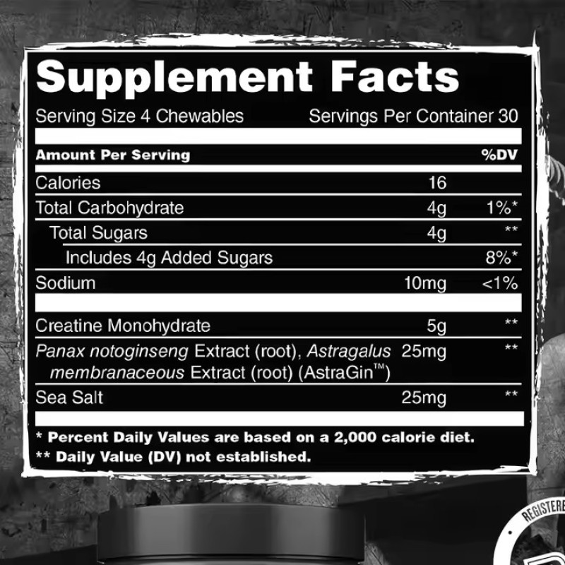 Vegetarian Creatine Monohydrate Exercise Supplement Creatine Tablets Before Chewing to Improve Absorption