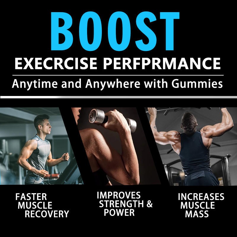 Creatine Monohydrate Gummies  - Boost Muscle Strength & Fast Recovery, Sugar-Free for Daily Workout Support