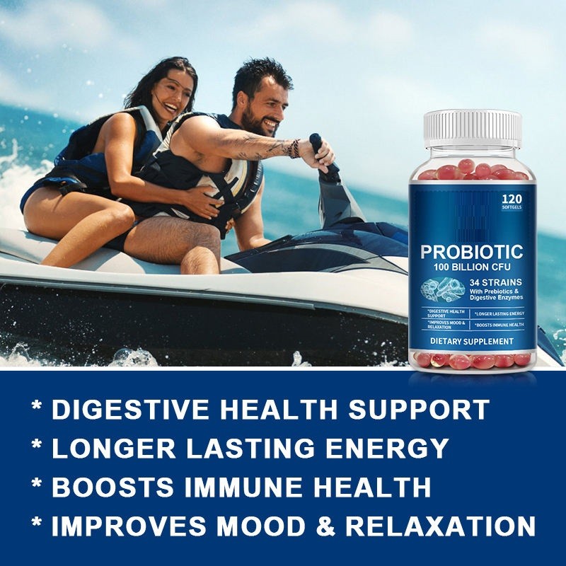 Probiotic Supplement Probiotic Digestive Enzyme Complex Soft Capsules Promote Digestive Health Gastrointestinal Health