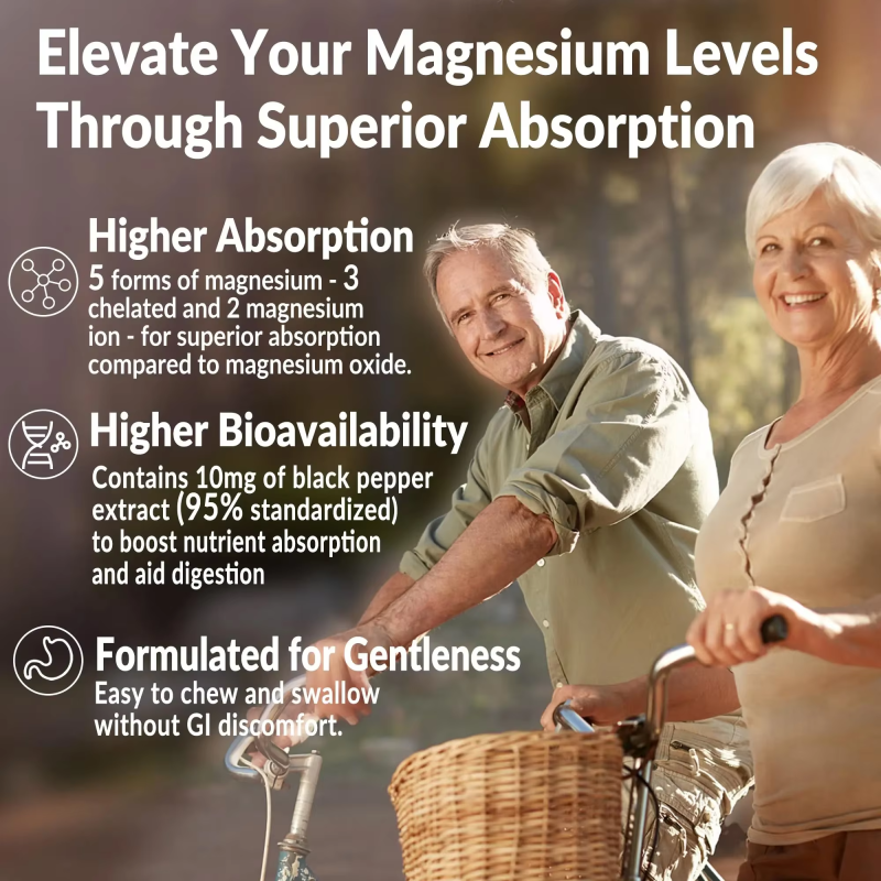 OEM Hot Sale Herbal Dietary Supplement - Magnesium 400mg, Potassium, Vitamin D3 & B6 Gummies for Bone & Muscle Health